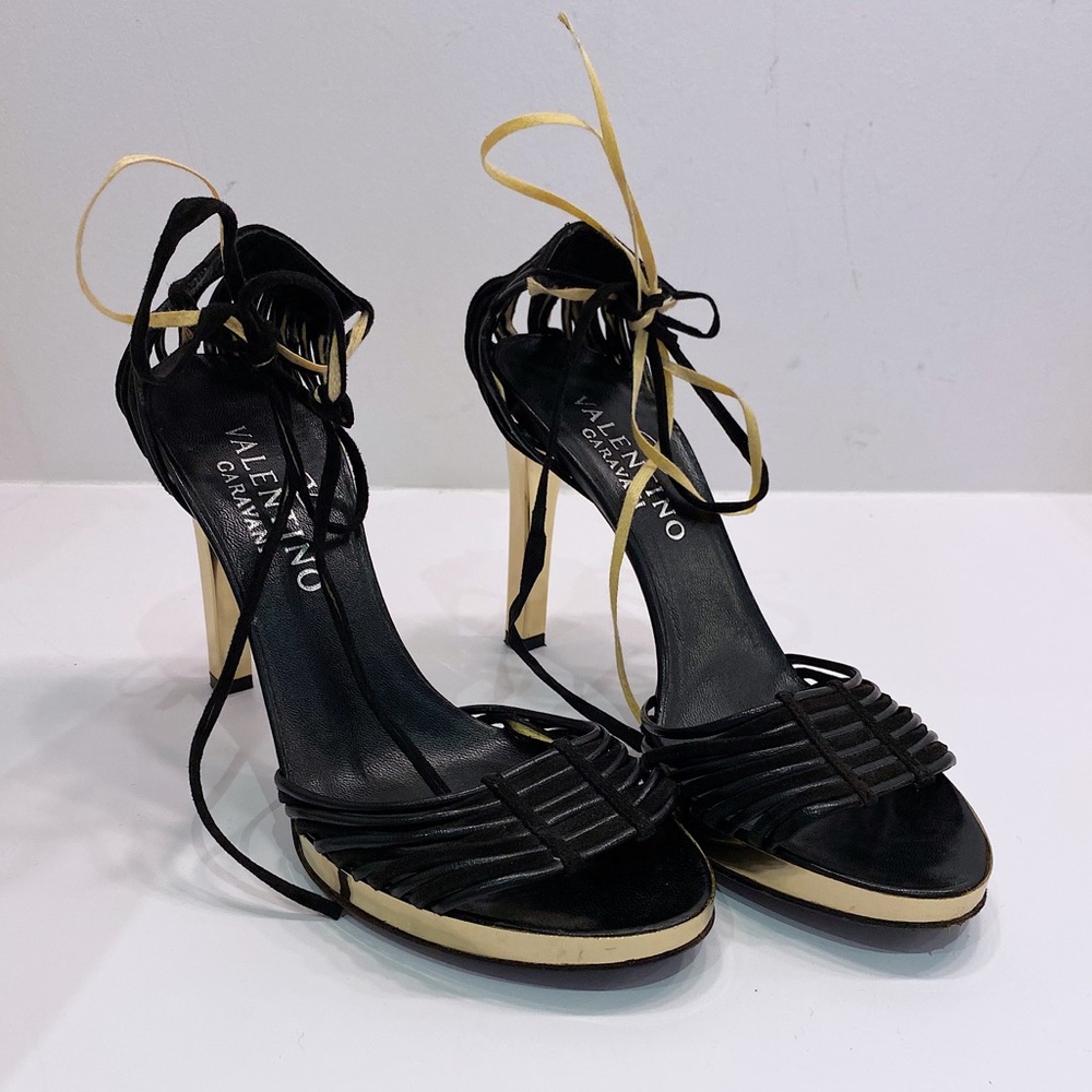 Valentino Leather & Suede Heels